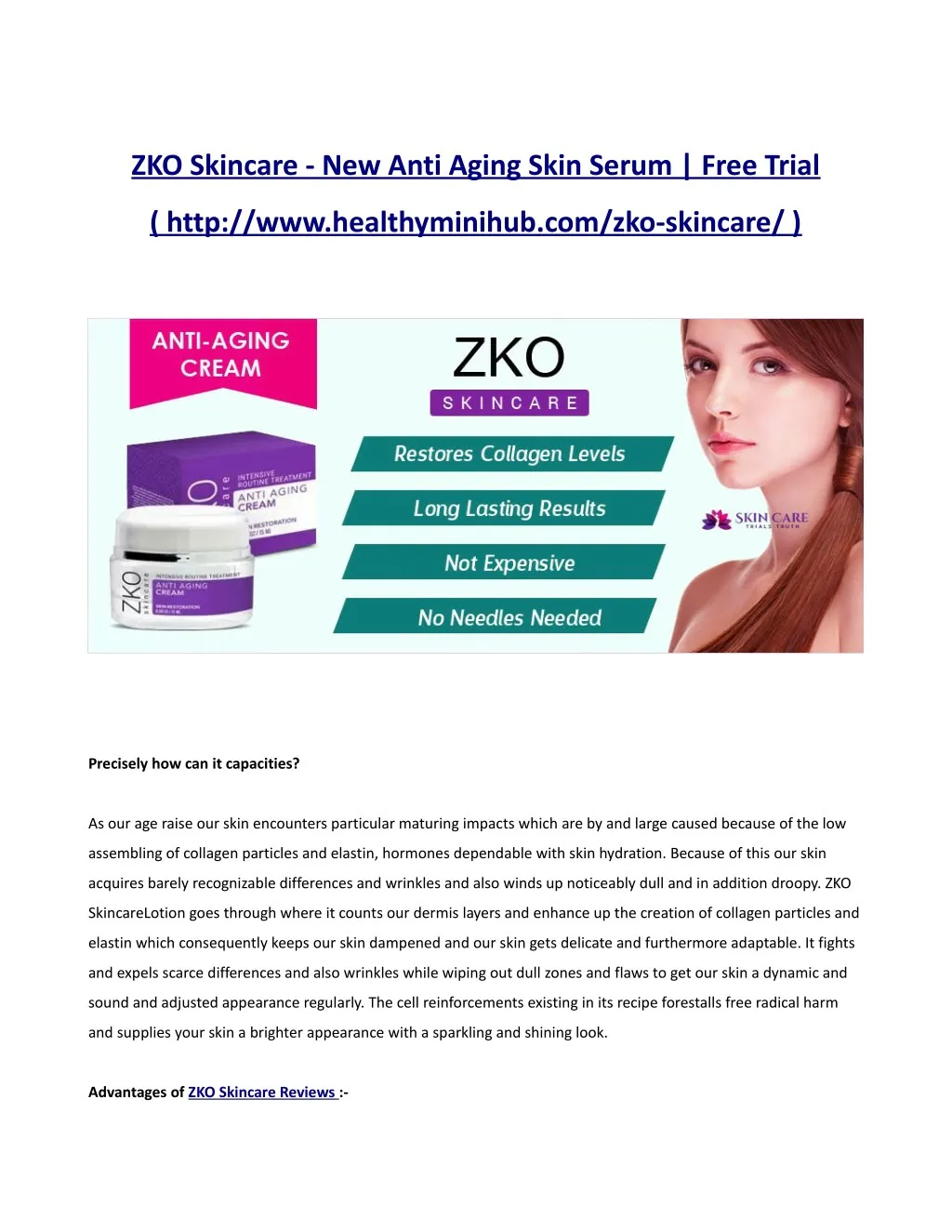 zko skincare new anti aging skin serum free trial