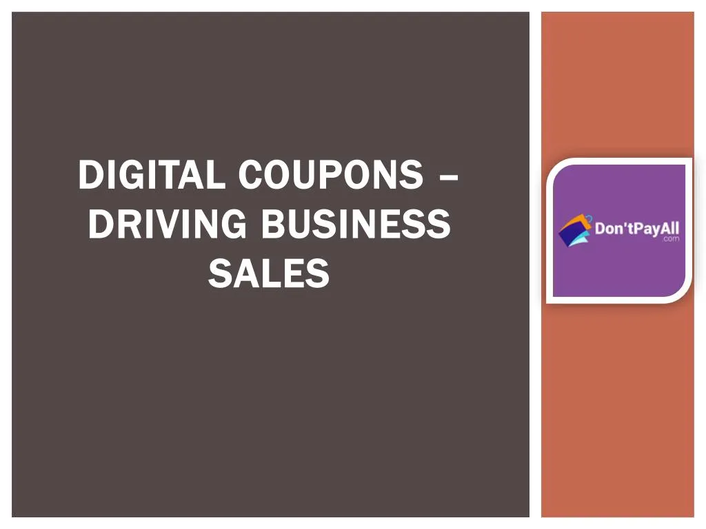 digital coupons driving business sales