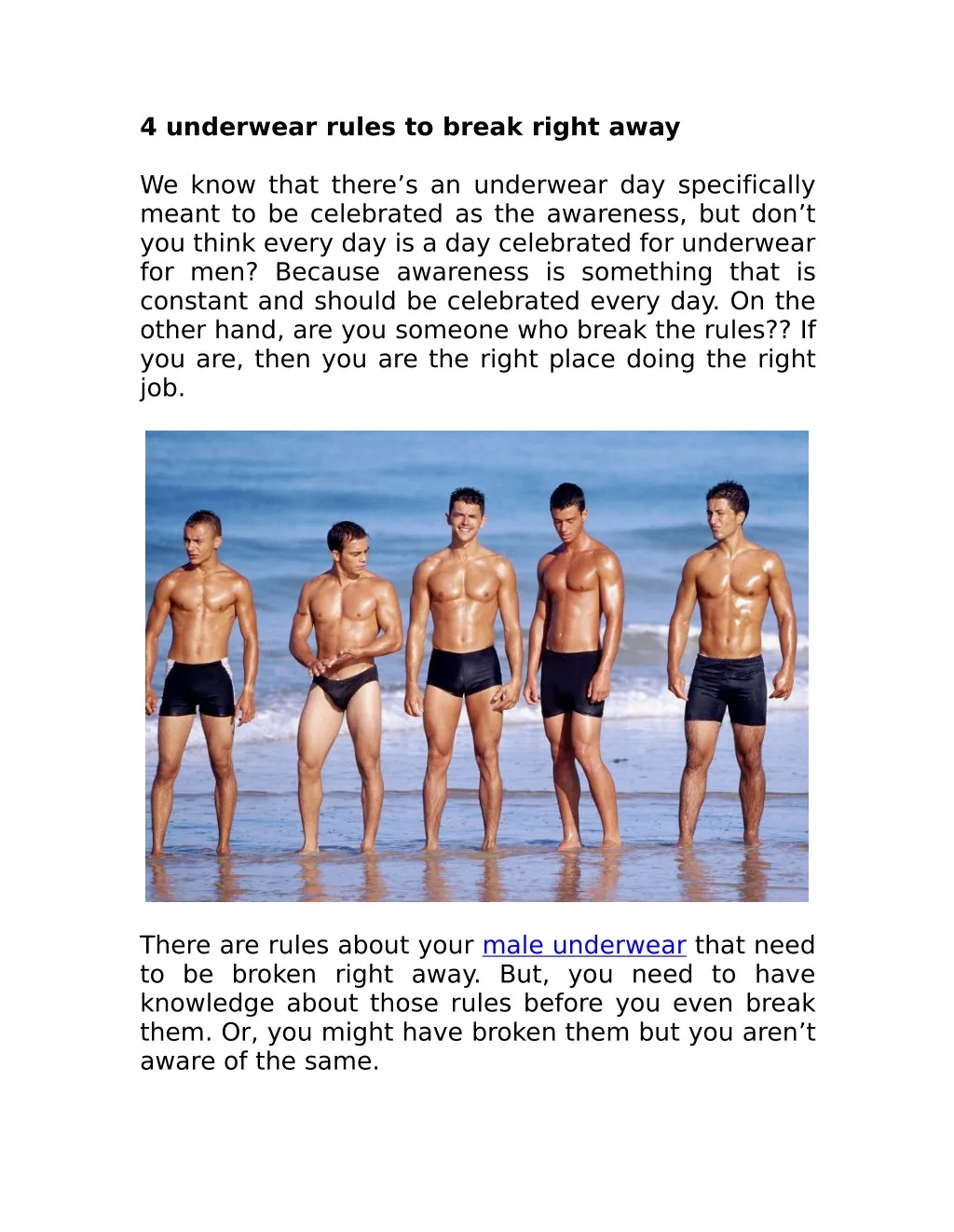 4 underwear rules to break right away