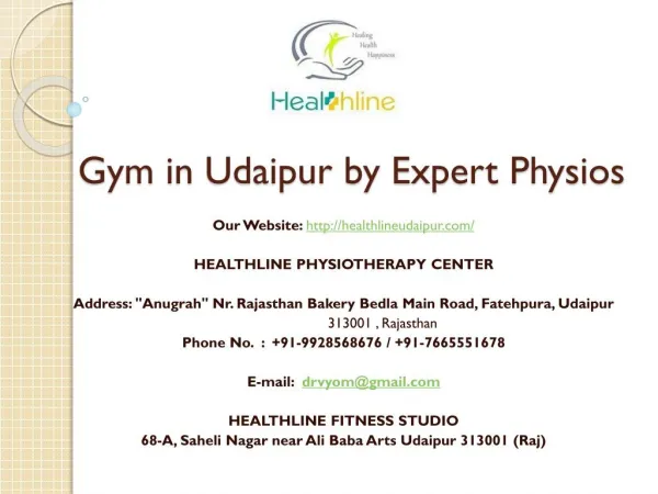 Gym in Udaipur by Expert Physios