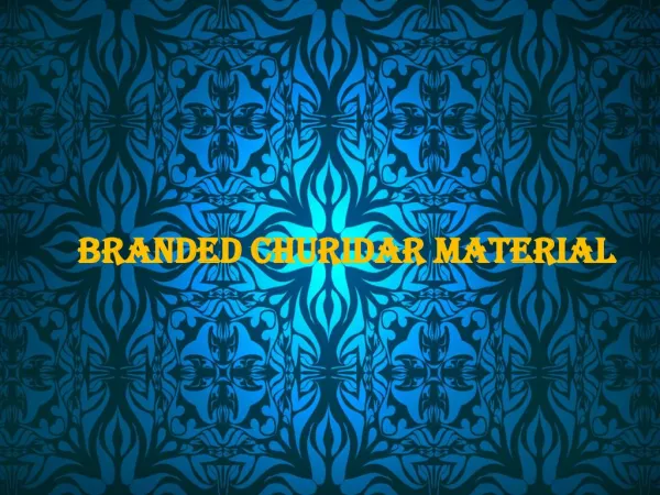 Branded Churidar Material