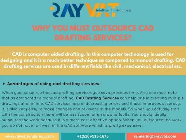 why you must outsource cad drafting services