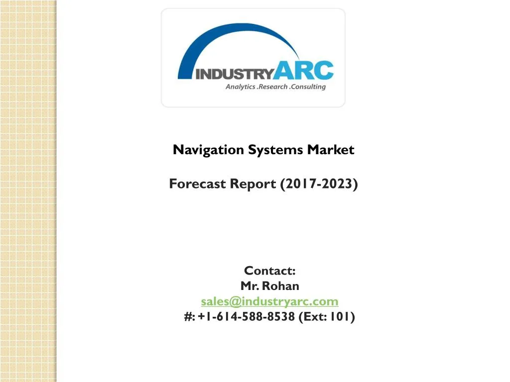 navigation systems market forecast report 2017