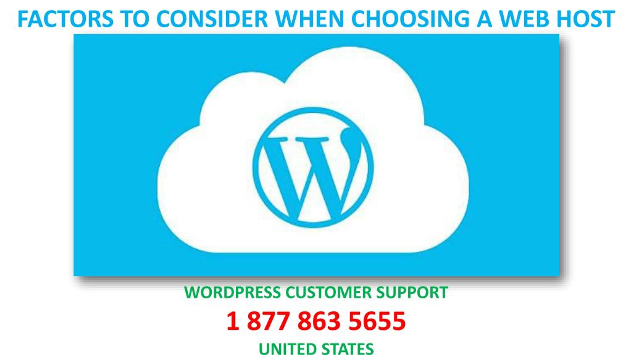 PPT - Factors To Consider When Choosing A Web Host PowerPoint ...