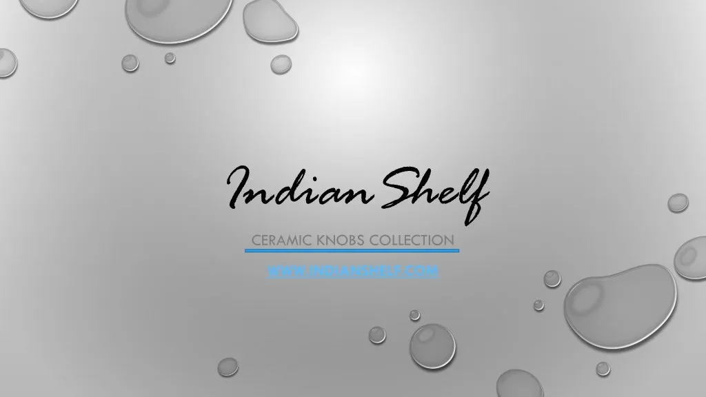 indianshelf ceramic knobs collection