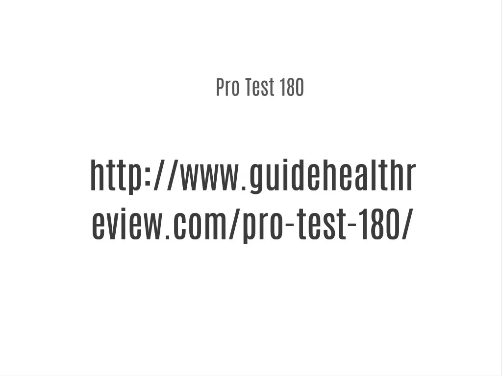 pro test 180