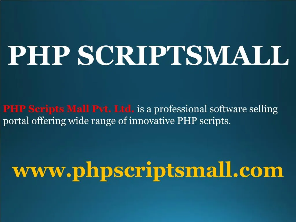 php scriptsmall