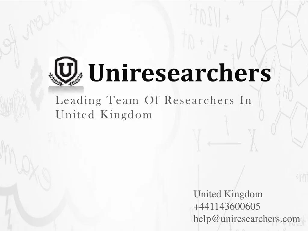 leading team of researchers in united kingdom