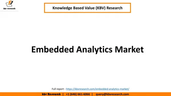 Embedded Analytics Market