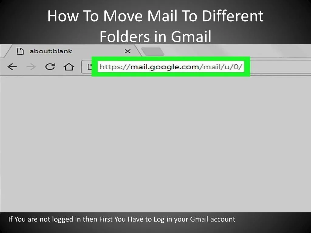 how to move mail to different folders in gmail