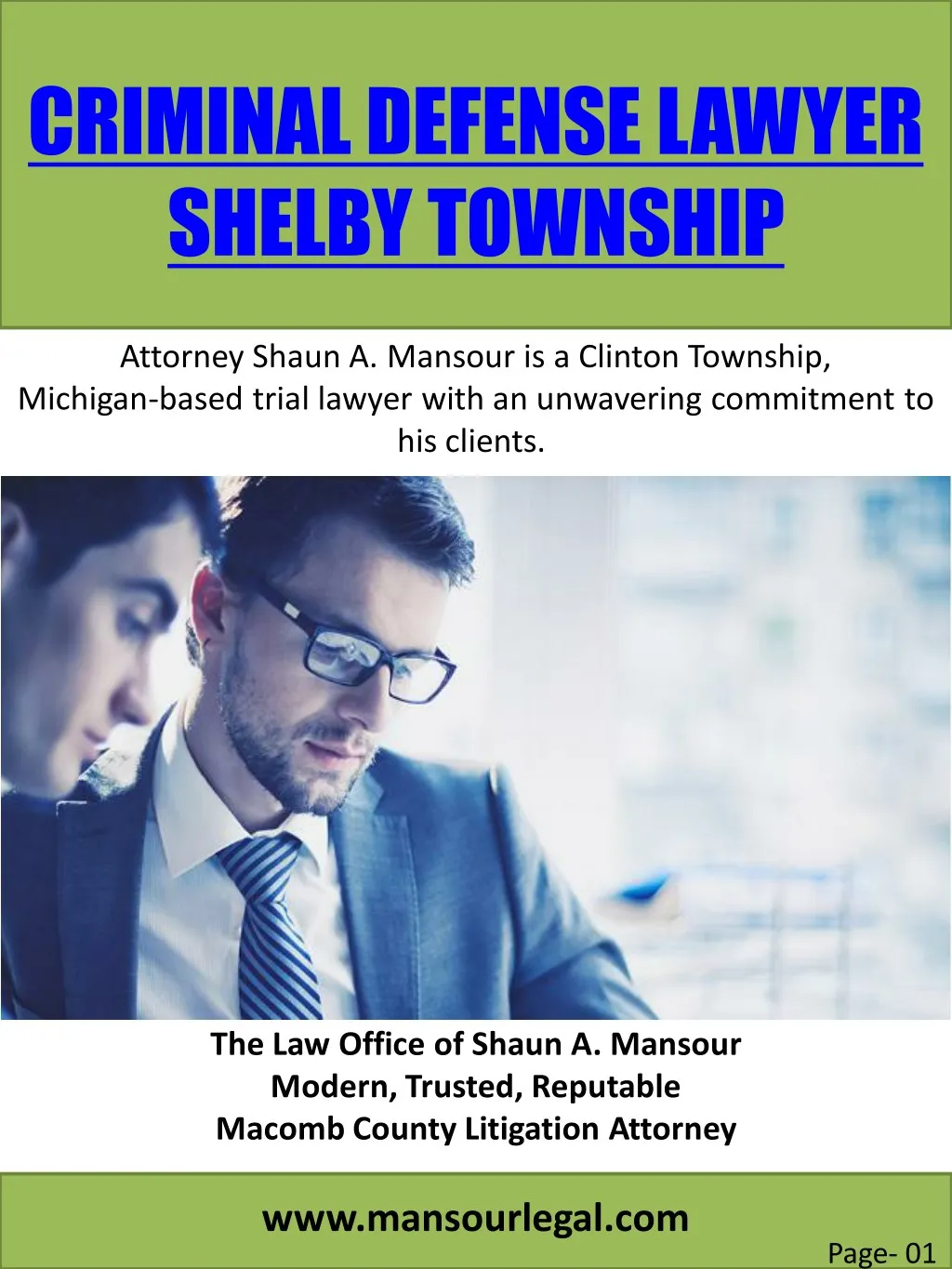 criminal defense lawyer shelby township