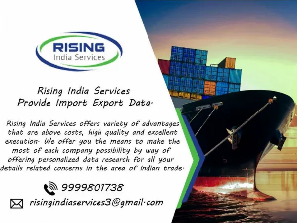Online import export data india is easy for customer