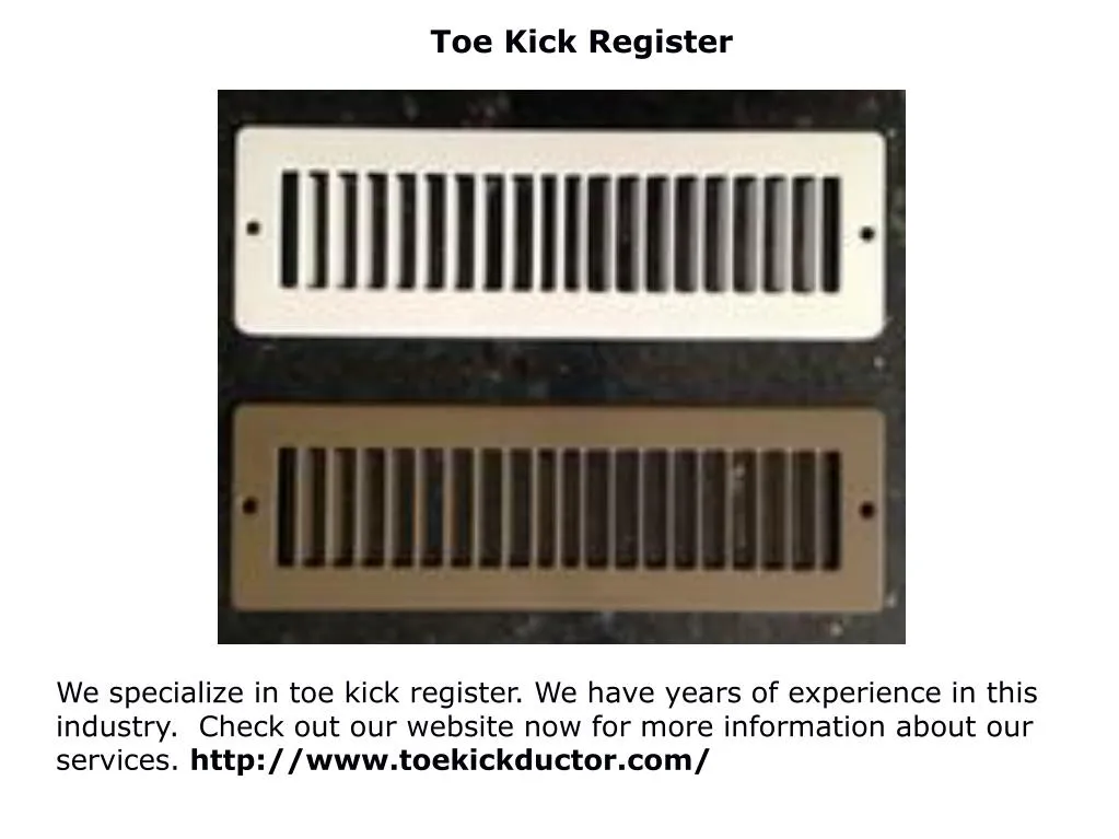 toe kick register