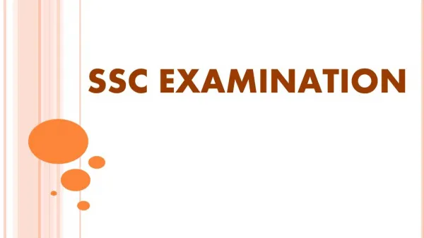 SSC Examination