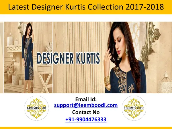Latest Designer Kurtis Collection 2017-2018
