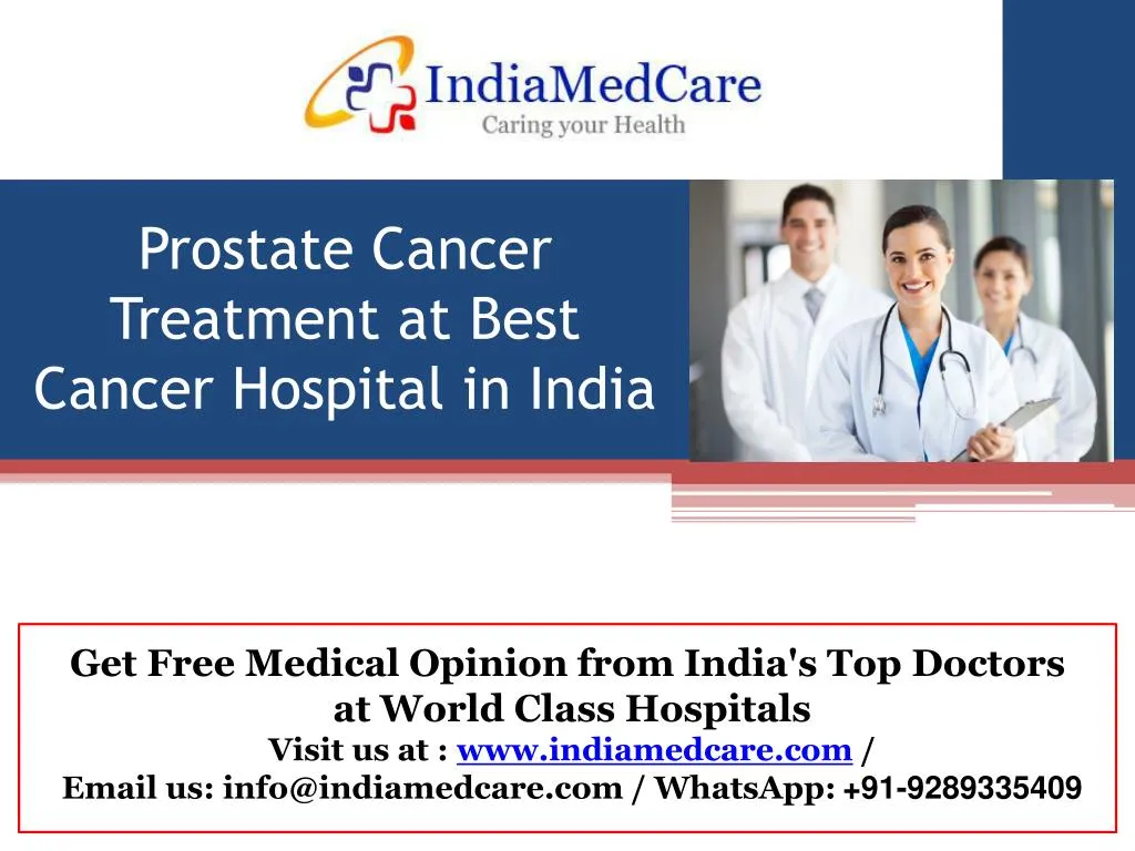 prostate cancer treatment at best cancer hospital in india