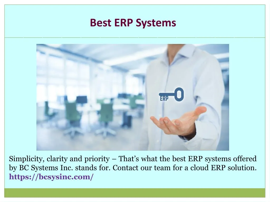 best erp systems