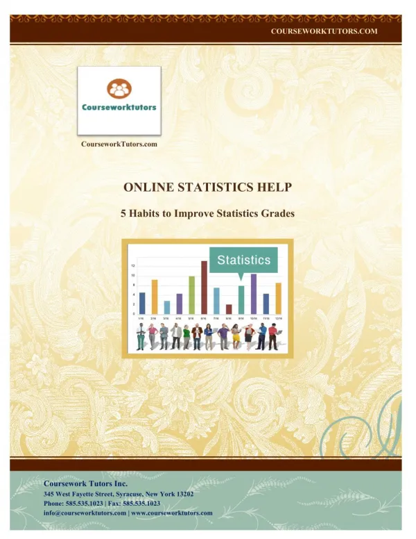 Online statistics help - 5 habits to improve statistics grades