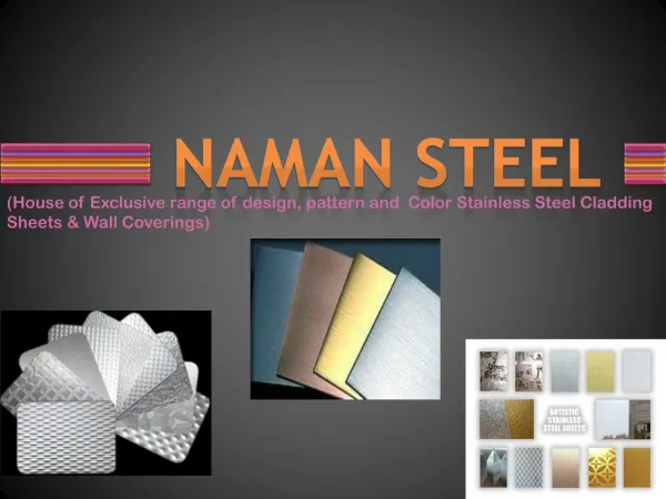 Design Stainless Steel Sheets with Color