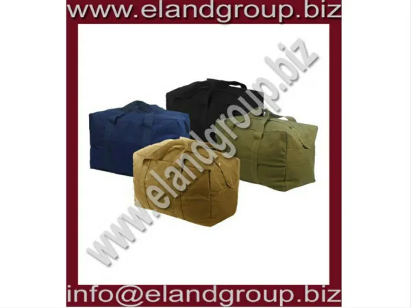 Heavyweight Canvas Military Parachute Cargo Bag