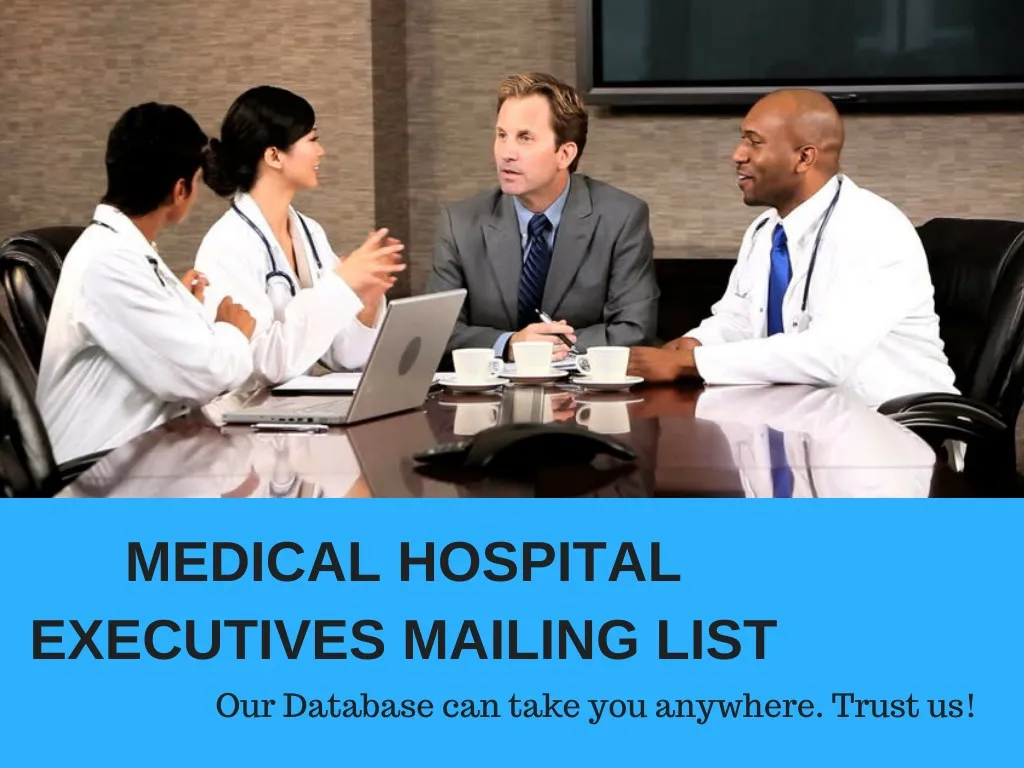 medical hospital executives mailing list
