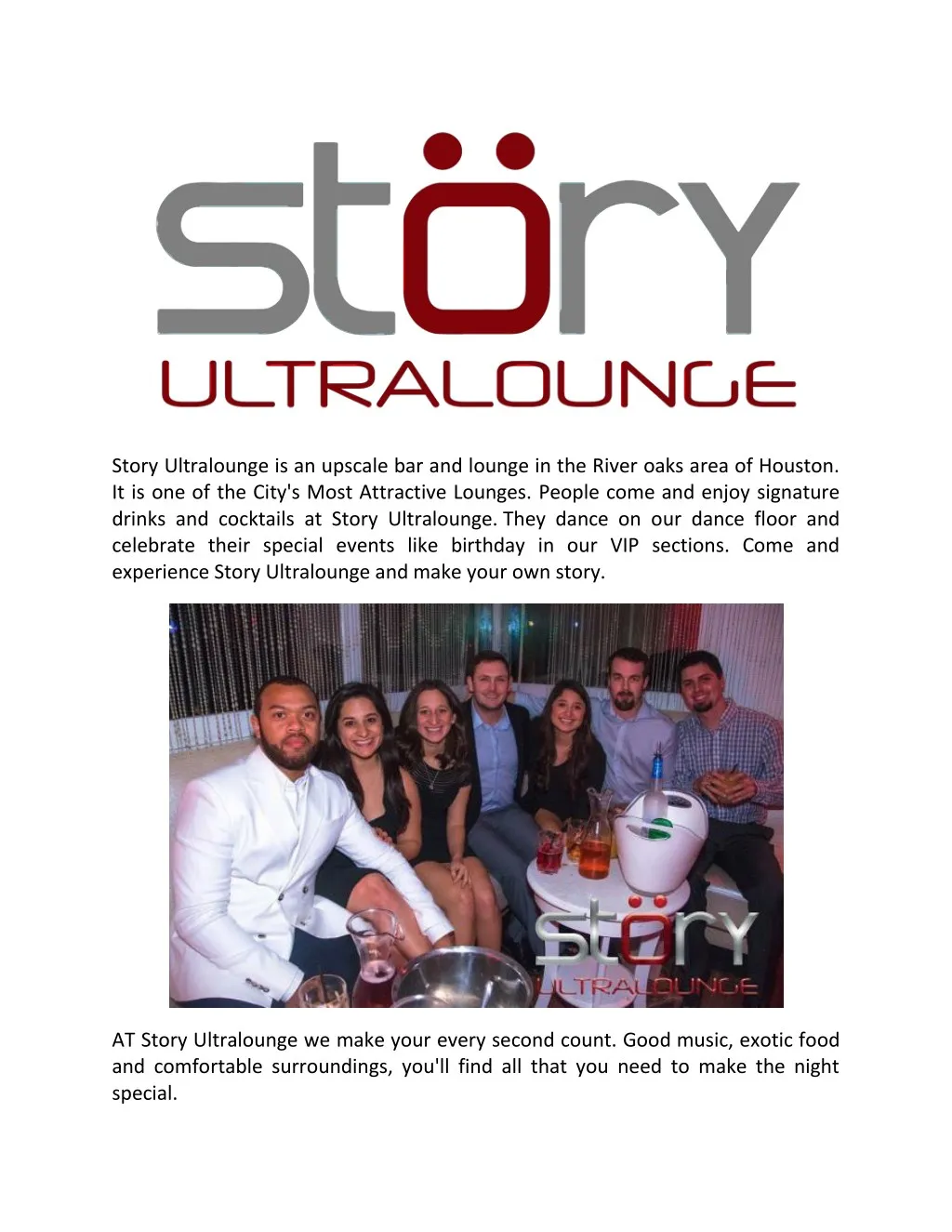 story ultralounge is an upscale bar and lounge