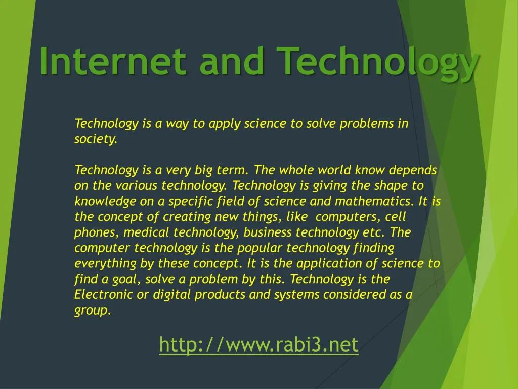 internet and technology