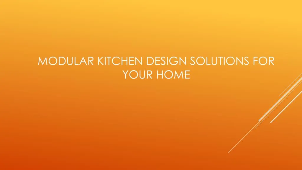 modular kitchen design solutions for your home
