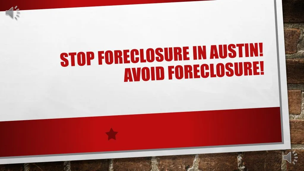 stop foreclosure in austin avoid foreclosure