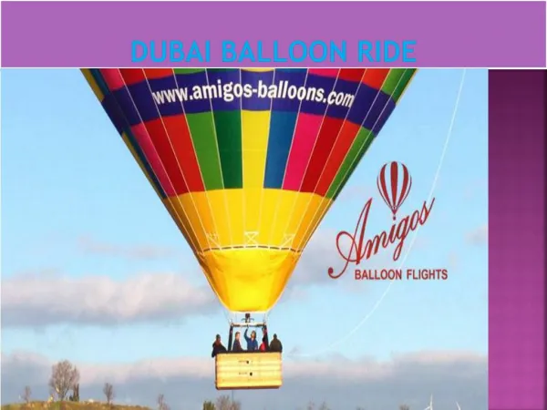 Dubai Balloon Ride