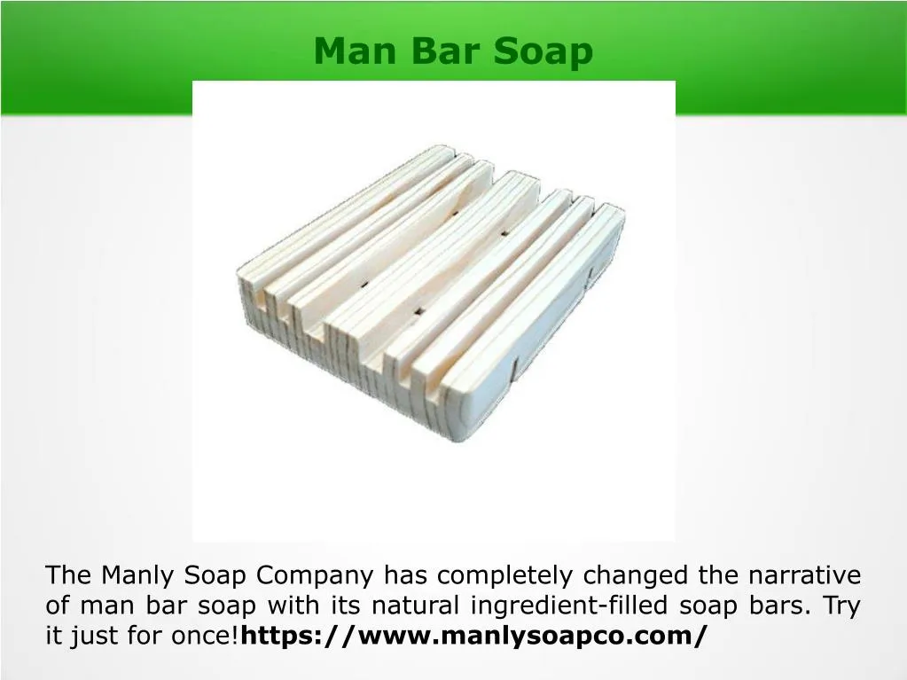 man bar soap