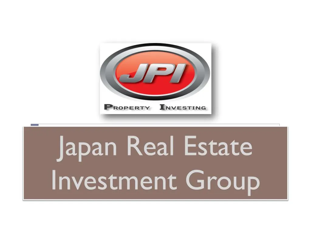 japan real estate investment g roup
