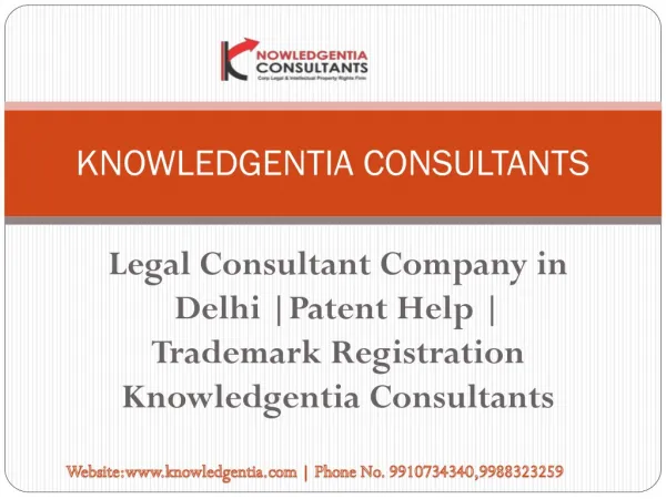 Legal Consultant Compnay in Delhi |Knowledgentia consultants