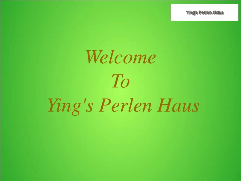 welcome to ying s perlen haus
