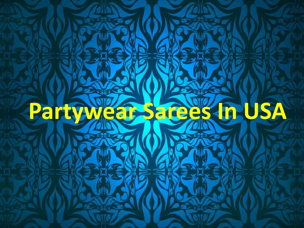 partywear sarees in usa