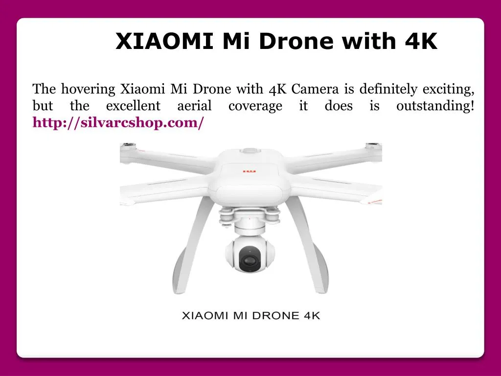 xiaomi mi drone with 4k