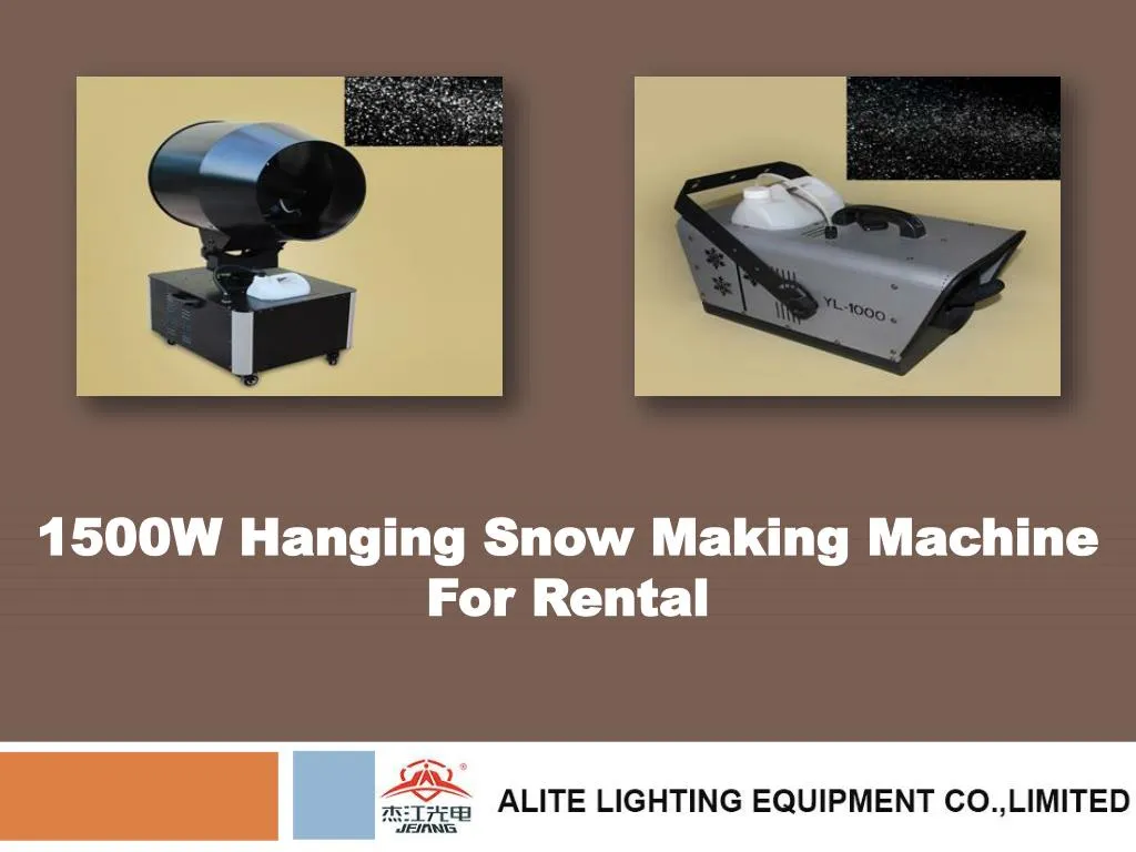 1500w hanging snow making machine for rental