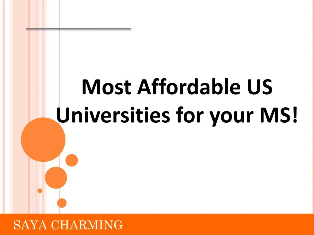 most affordable us universities for your ms