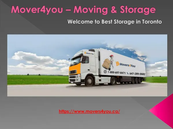 Best Storage Moving Services Toronto - Movers4you