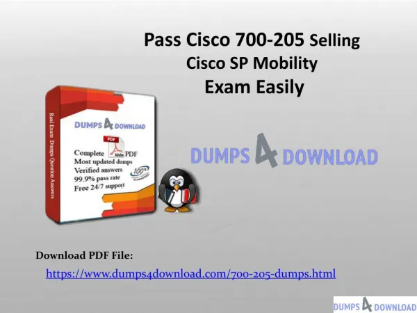 Free 700-205 Real Exam Questions - Free 700-205 Dumps PDF