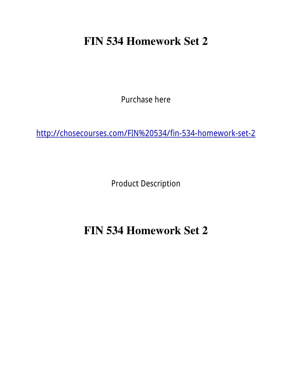 fin 534 homework set 2