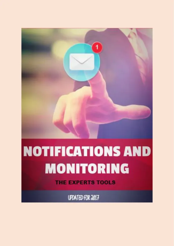 8 Notifications and Monitoring Tools