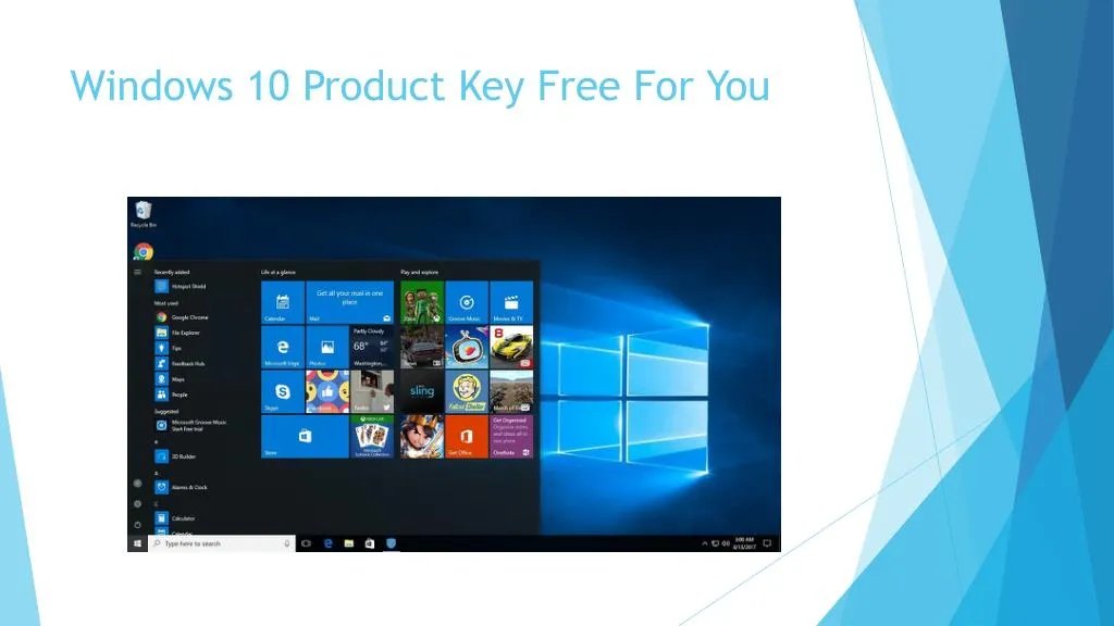 windows 10 product key free for you