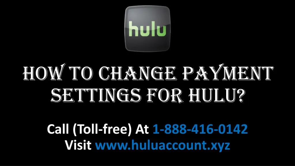 how to change payment settings for hulu