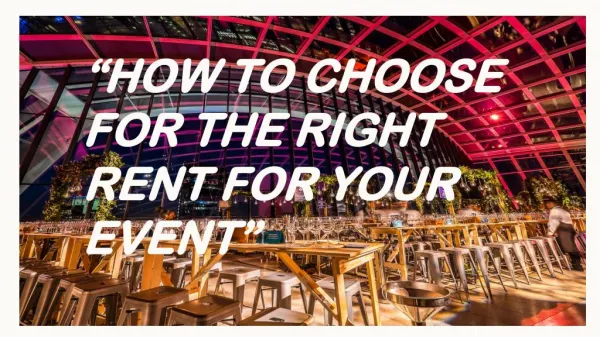 How to Choose for the Right Tent for Your Event