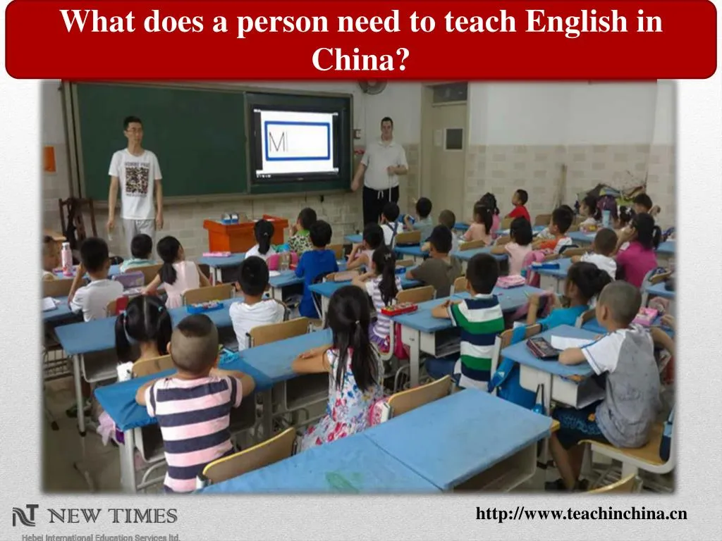 what does a person need to teach english in china