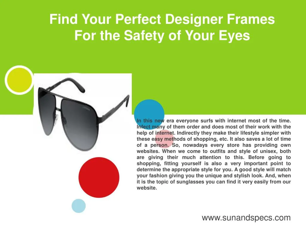 find your perfect designer frames for the safety