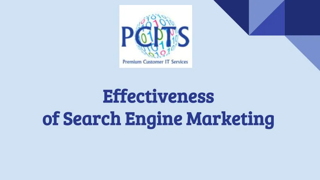 effectiveness of search engine marketing