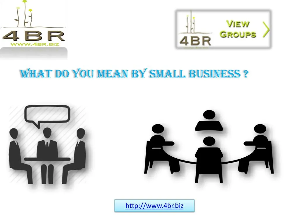 what do you mean by small business