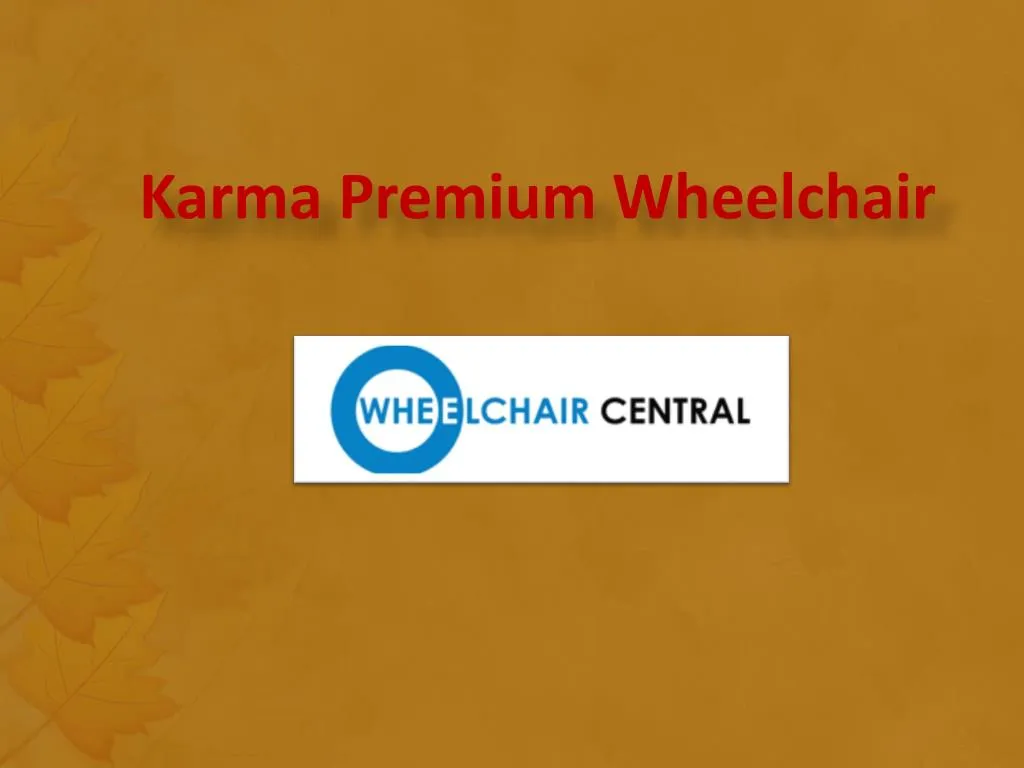 karma premium wheelchair
